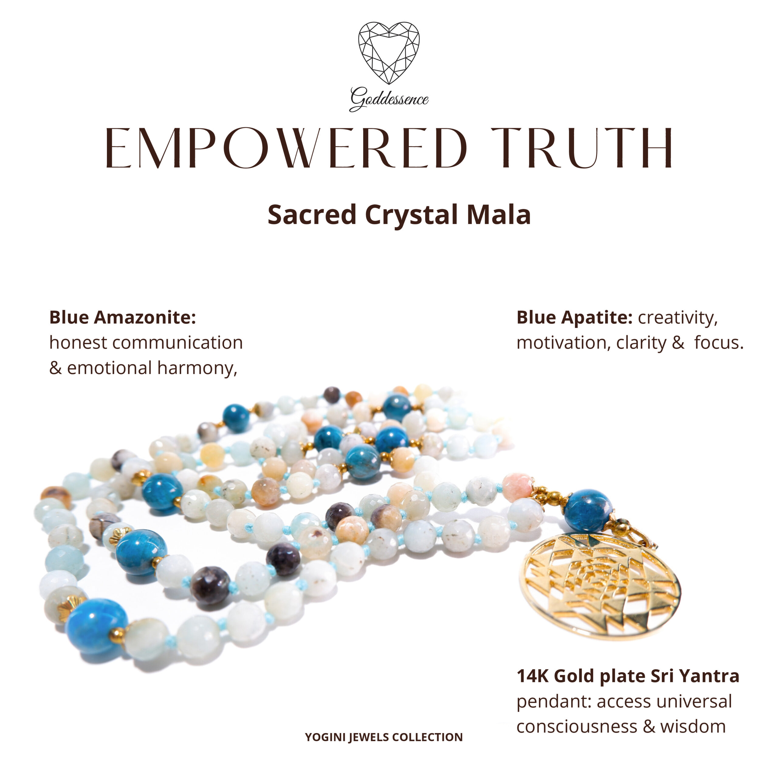 Goddessence® EMPOWERED TRUTH Mala 1 Goddessence® EMPOWERED TRUTH Mala